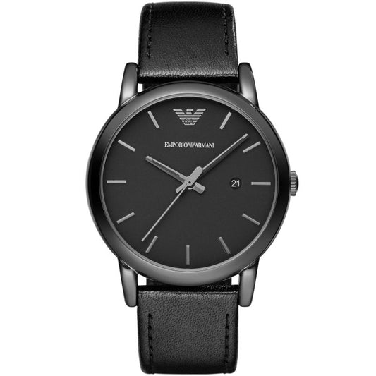 Buy Emporio Armani Classic Black Dial Black Leather Strap Watch for Men - AR1732 in Pakistan