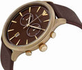 Buy Emporio Armani Classic Chronograph Brown Dial Brown Leather Strap Watch for Men - AR1793 in Pakistan