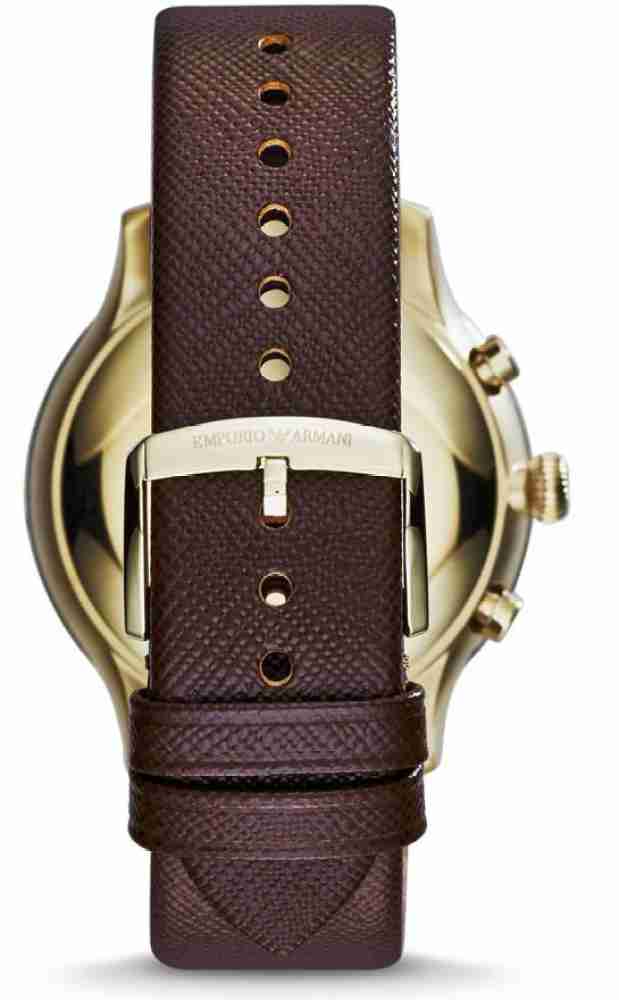 Buy Emporio Armani Classic Chronograph Brown Dial Brown Leather Strap Watch for Men - AR1793 in Pakistan