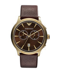 Buy Emporio Armani Classic Chronograph Brown Dial Brown Leather Strap Watch for Men - AR1793 in Pakistan