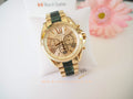 Buy Michael Kors Bradshaw Chronograph Gold Dial Two Tone Strap Ladies Watch - Mk6397 in Pakistan