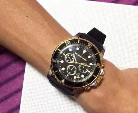 Buy Michael Kors Mens Quartz Black Silicone Strap Black Dial 45mm Watch - Mk8366 in Pakistan