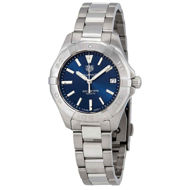 Buy Tag Heuer Aquaracer Blue Dial Silver Steel Strap Watch for Women - WBD1312.BA0740 in Pakistan