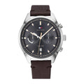 Buy Tommy Hilfiger Ashton Grey Dial Brown Leather Strap Watch for Men - 1791729 in Pakistan