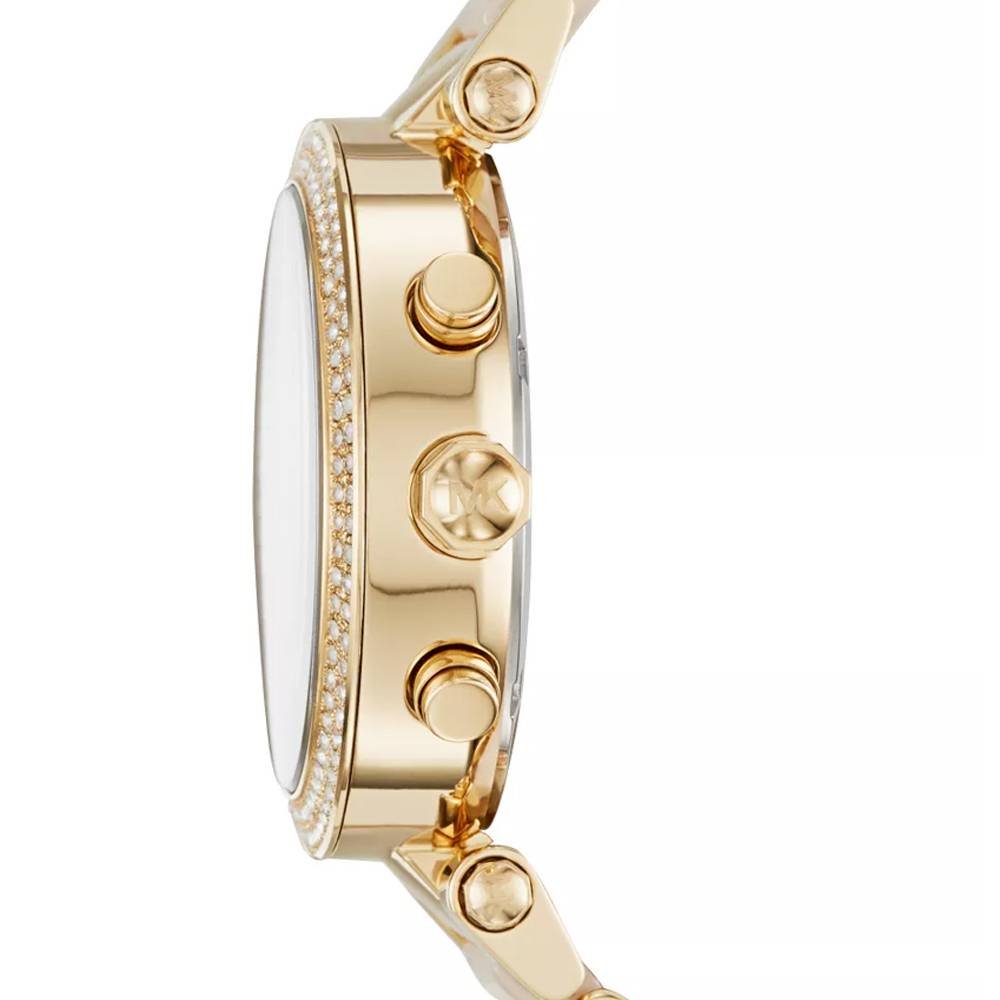 Buy Michael Kors Parker Chronograph Pink Dial Two Tone Strap Watch for Women - Mk6326 in Pakistan