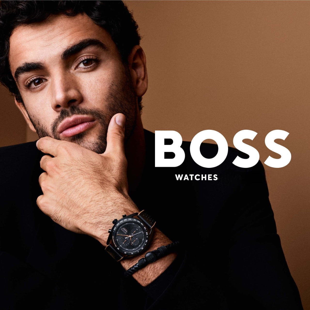 Buy Hugo Boss Gents Stainless Steel Case With Black Silicon Rubber Strap And Green Chronograph Dial Watch - 1513967 in Pakistan