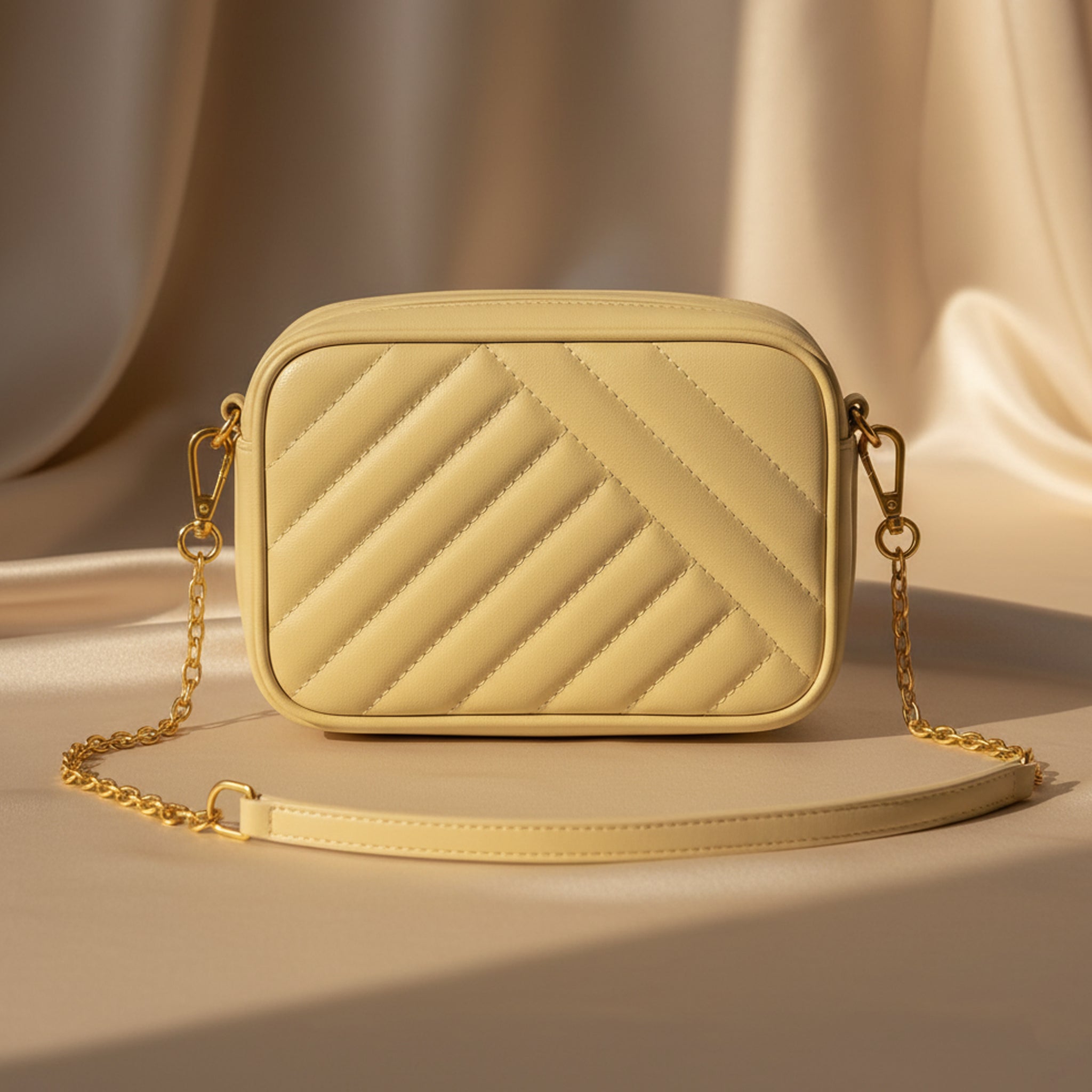 Buy Recta Crossbody Bag - Beige in Pakistan