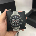 Buy Hugo Boss Mens Allure Chronograph Black Dial Silver Stainless Steel Strap Watch - 1513922 in Pakistan