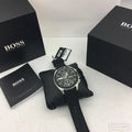 Buy Hugo Boss Chrono Volane Dial Black Silicone Watch for Men - 1513953 in Pakistan