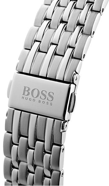 Buy Hugo Boss Mens Chronograph Quartz Silver Stainless Steel Black Dial 40mm Watch - 1513641 in Pakistan