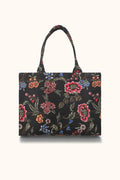 Buy Canvas Tote Bag Black Multi in Pakistan