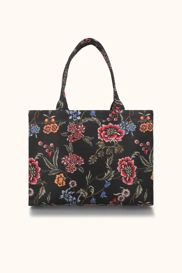 Buy Canvas Tote Bag Black Multi in Pakistan