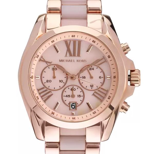 Buy Michael Kors Bradshaw Chronograph Quartz Two Tone Strap Ladies Watch - Mk6830 in Pakistan