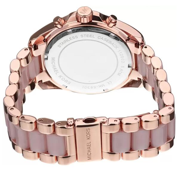 Buy Michael Kors Bradshaw Chronograph Quartz Two Tone Strap Ladies Watch - Mk6830 in Pakistan