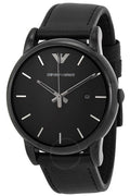Buy Emporio Armani Classic Black Dial Black Leather Strap Watch for Men - AR1732 in Pakistan