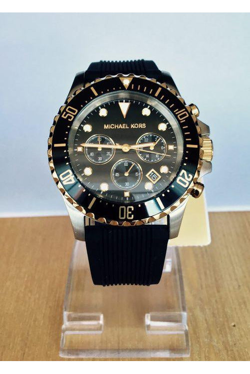 Buy Michael Kors Mens Quartz Black Silicone Strap Black Dial 45mm Watch - Mk8366 in Pakistan