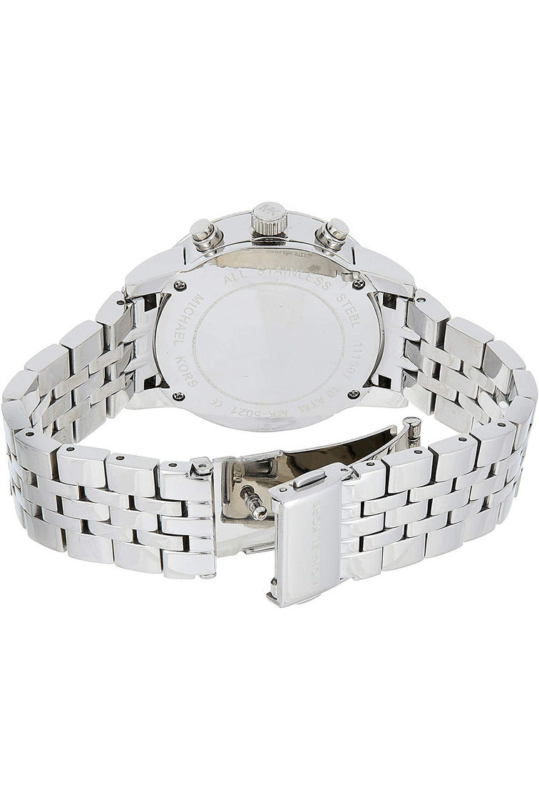 Buy Michael Kors Jet Set Blue Mother of Pearl Dial Silver Steel Strap Watch for Women - MK5021 in Pakistan