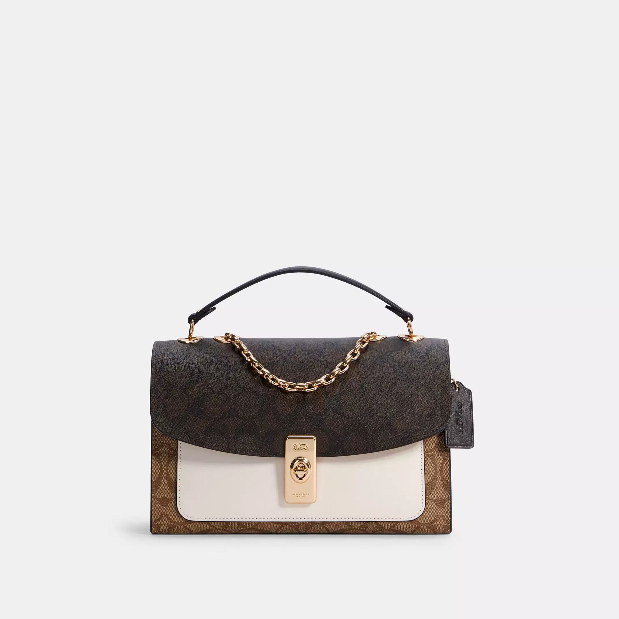 Buy Coach Lane Shoulder Bag In Blocked Signature Canvas in Pakistan