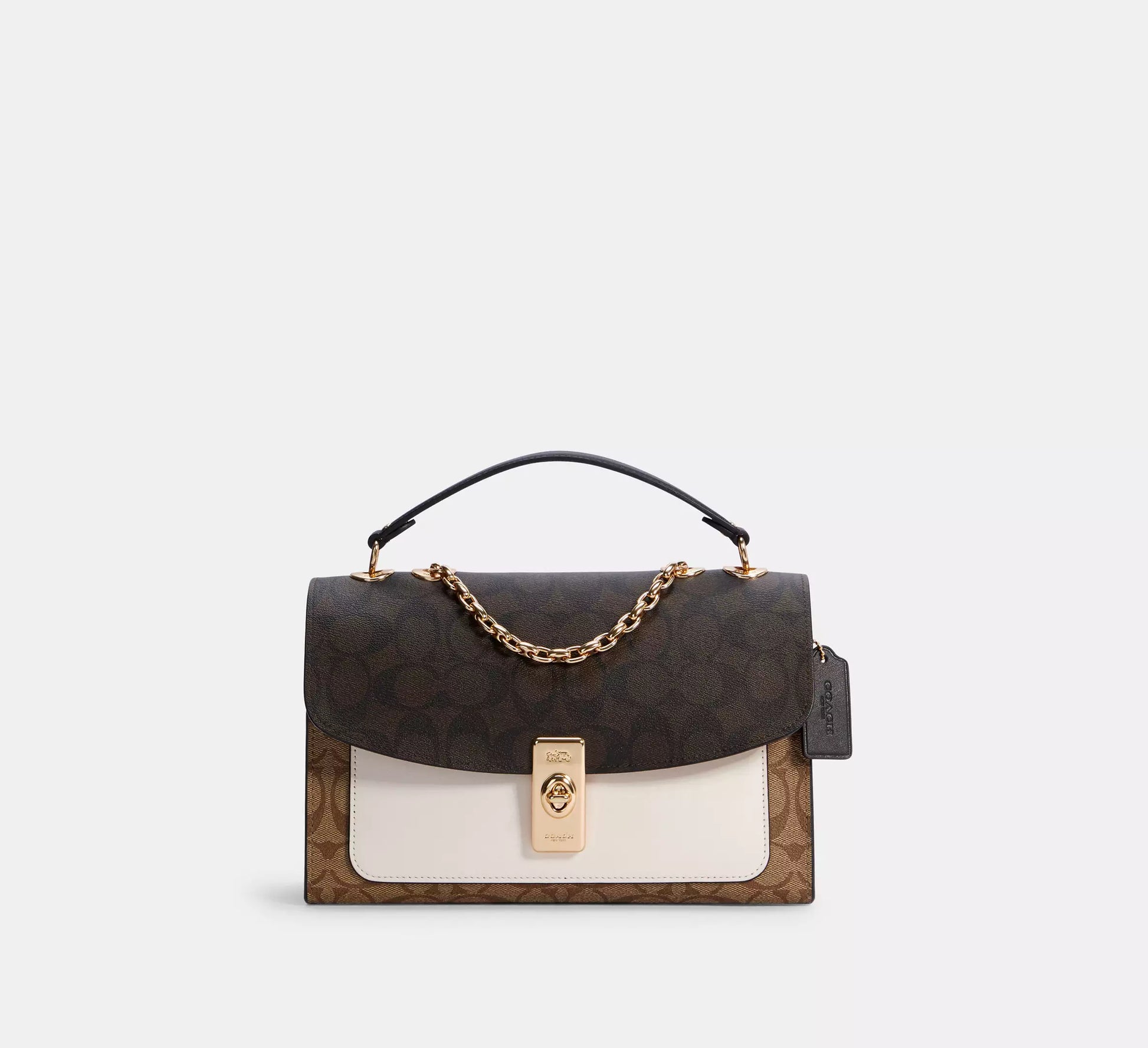 Buy Coach Lane Shoulder Bag In Blocked Signature Canvas in Pakistan