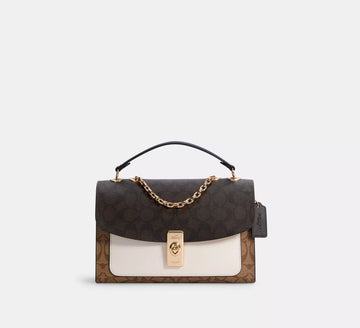 Buy Coach Lane Shoulder Bag In Blocked Signature Canvas in Pakistan