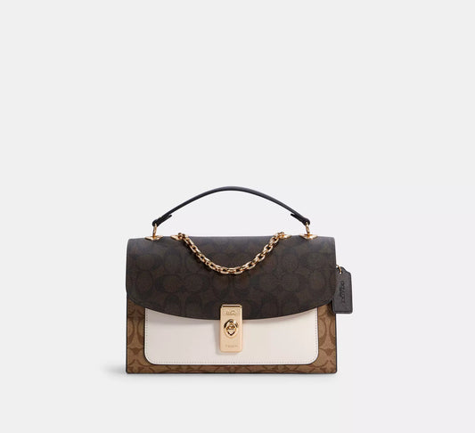 Buy Coach Lane Shoulder Bag In Blocked Signature Canvas in Pakistan
