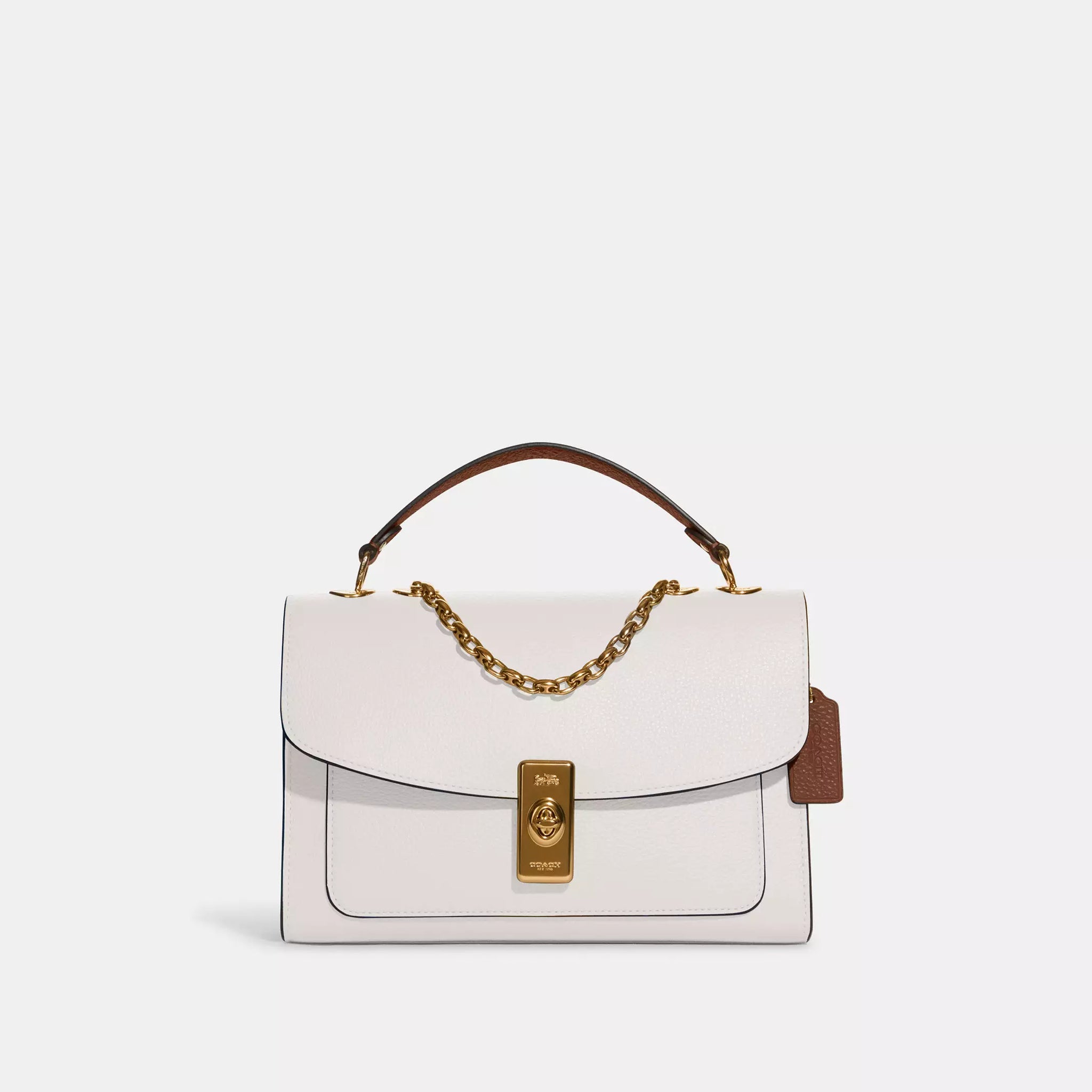 Buy Coach Lane Shoulder Bag Gold Chalk in Pakistan