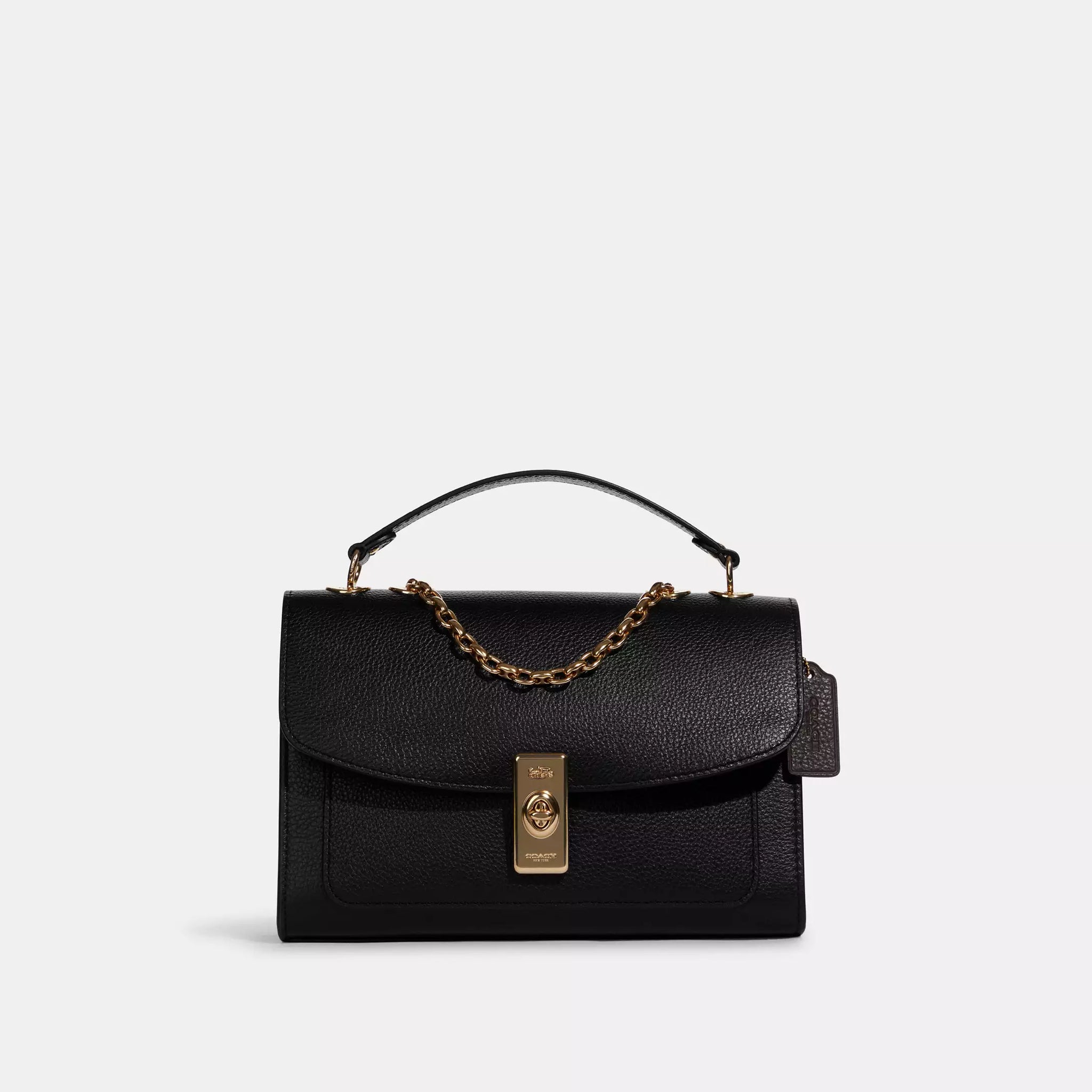 Buy Coach Lane Shoulder Bag Gold Black in Pakistan