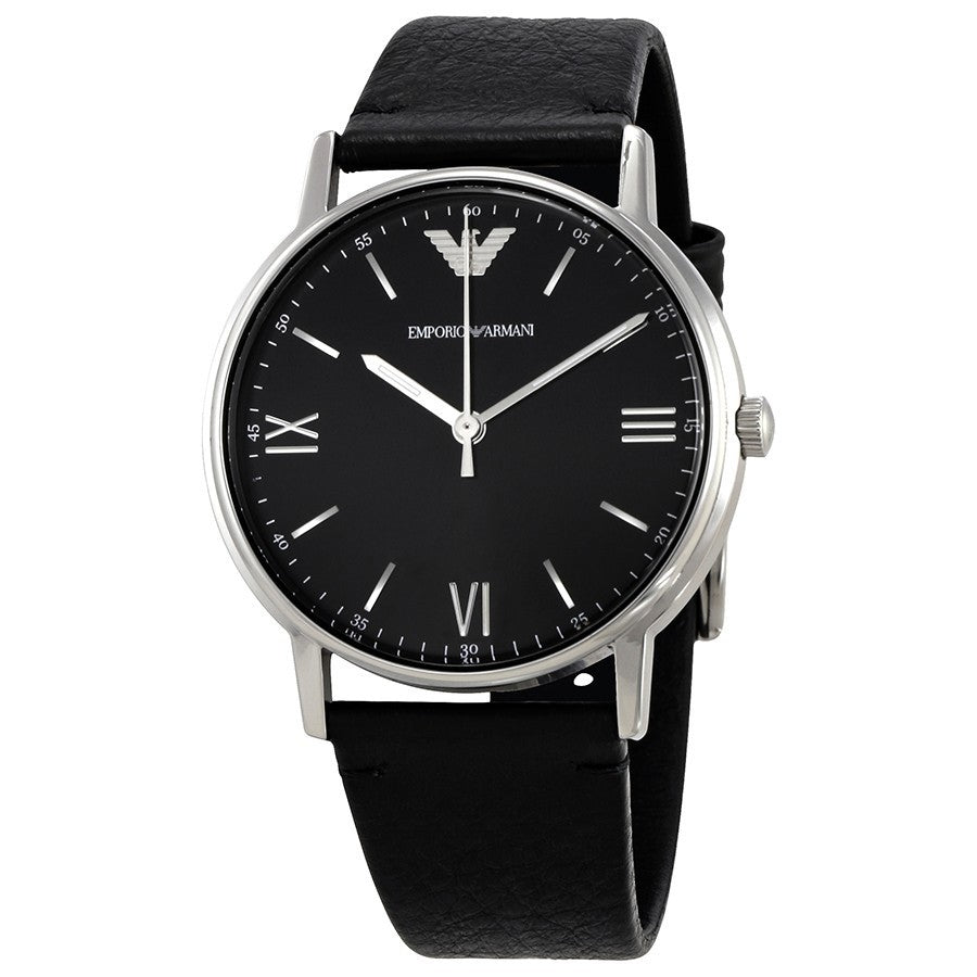 Buy Emporio Armani Men's Quartz Leather Strap Black Dial 41mm Watch AR11013 in Pakistan