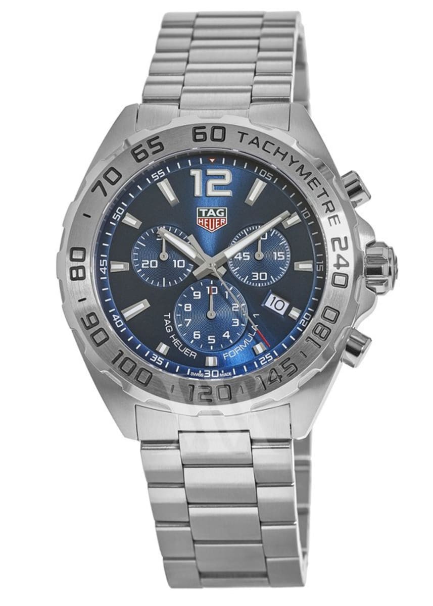 Buy Tag Heuer Formula 1 Chronograph Blue Dial Silver Steel Strap Watch for for Men - CAZ101K.BA0842 in Pakistan