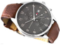 Buy Tommy Hilfiger Mens Quartz Leather Strap Grey Dial 44mm Watch - 1791710 in Pakistan