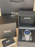 Buy Hugo Boss Mens Chronograph Quartz Stainless Steel Blue Dial 41mm Watch - 1513384 in Pakistan