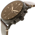 Buy Commuter Black Dial Brown Leather Strap Watch For Men in Pakistan