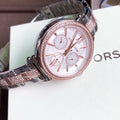 Buy Michael Kors Women's Sofie White Dial Two Tone Stainless Steel Strap Watch  - Mk4353 in Pakistan