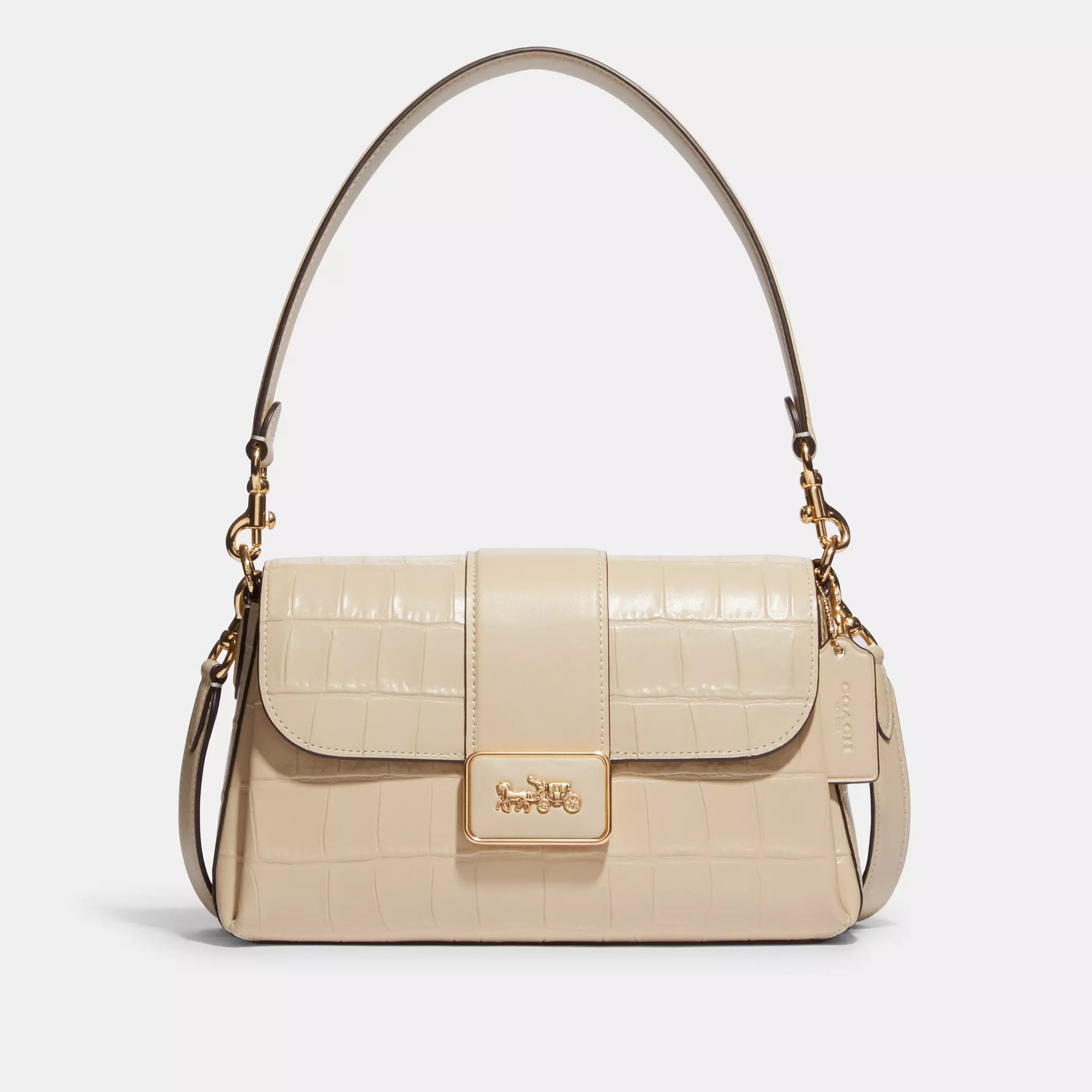 Buy Coach Grace Shoulder Bag Gold Ivory in Pakistan
