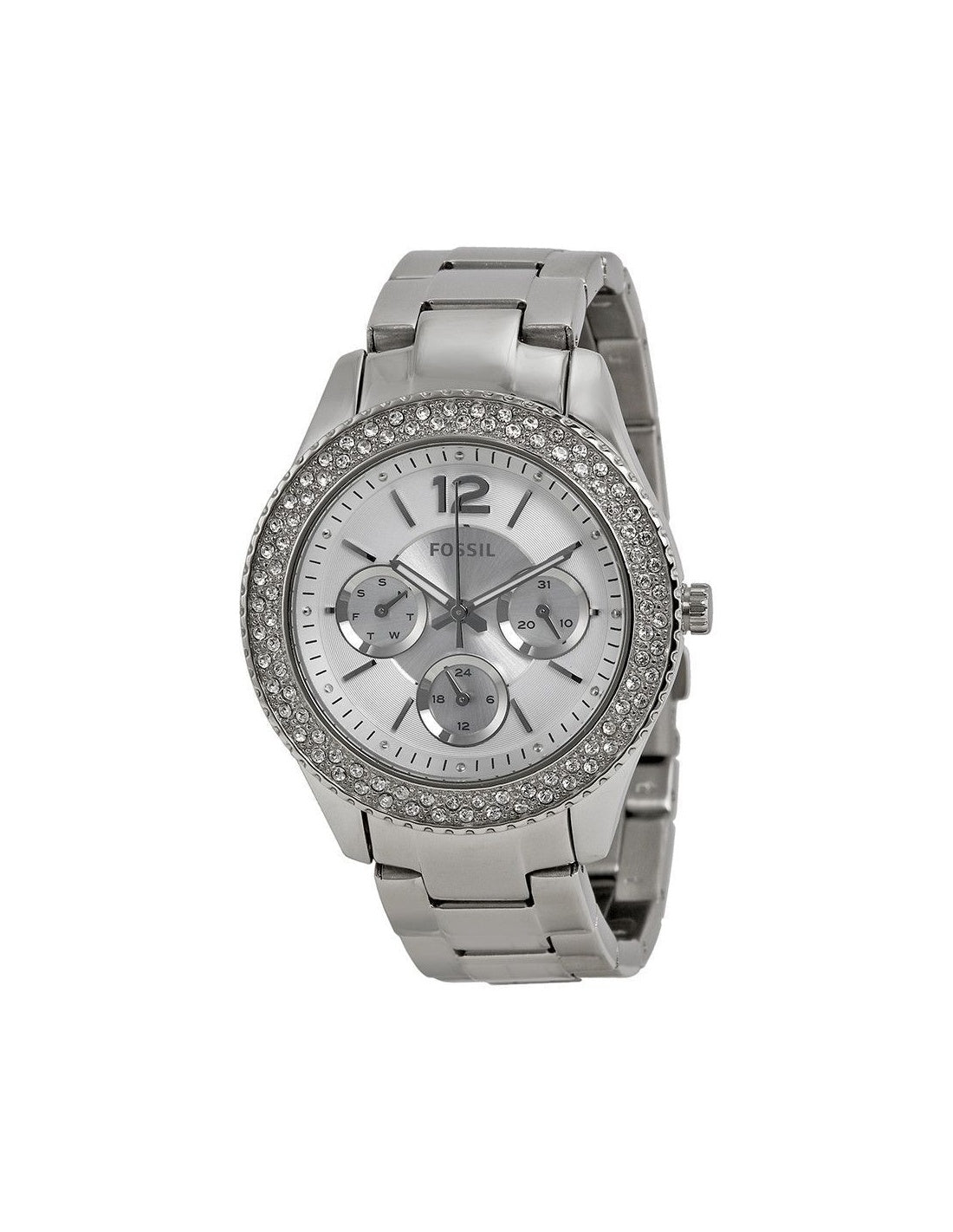 Buy Fossil Women's Quartz Silver Stainless Steel Silver Dial 38mm Watch ES3588 in Pakistan