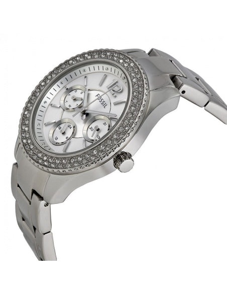 Buy Fossil Women's Quartz Silver Stainless Steel Silver Dial 38mm Watch ES3588 in Pakistan