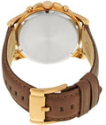 Buy The Minimalist Gold Dial Brown Leather Strap Watch For Men in Pakistan