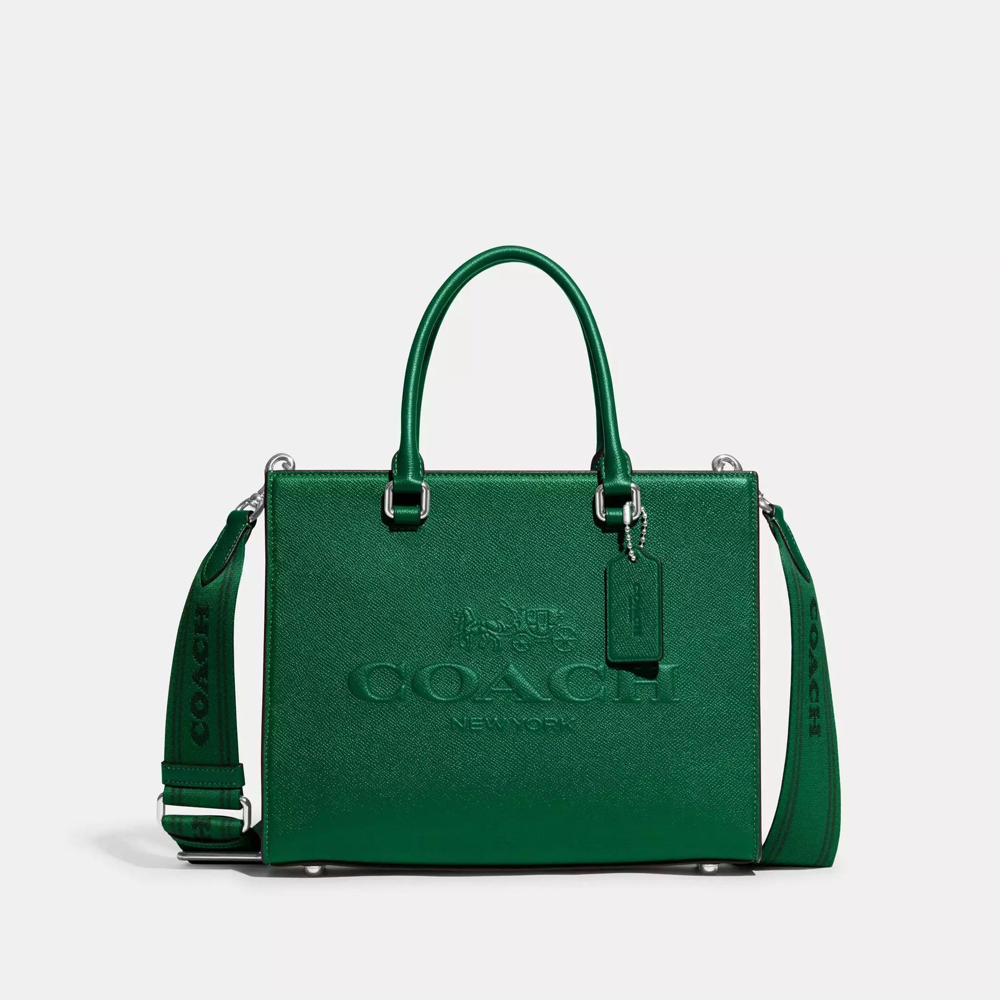 Buy Coach Tote With Signature Canvas Green in Pakistan