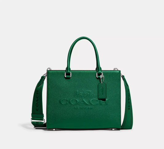 Buy Coach Tote With Signature Canvas Green in Pakistan