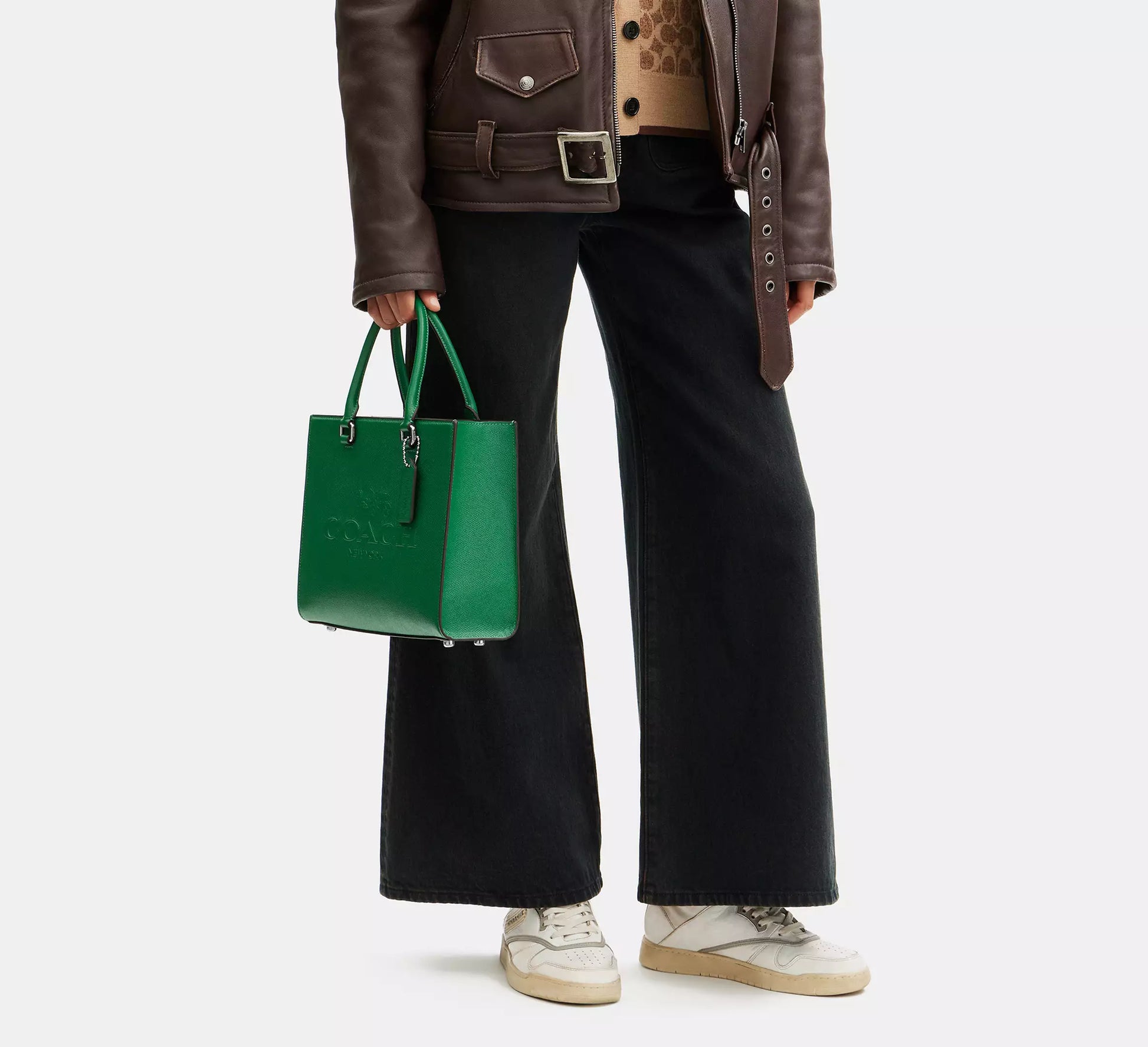 Buy Coach Tote With Signature Canvas Green in Pakistan