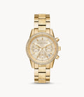 Buy Michael Kors Women's Ritz Chronograph Gold-tone Stainless Steel Watch - Mk6597 in Pakistan