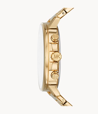 Buy Michael Kors Chronograph Gold-tone Stainless Steel Black Dial Watch for Women - Mk8969 in Pakistan