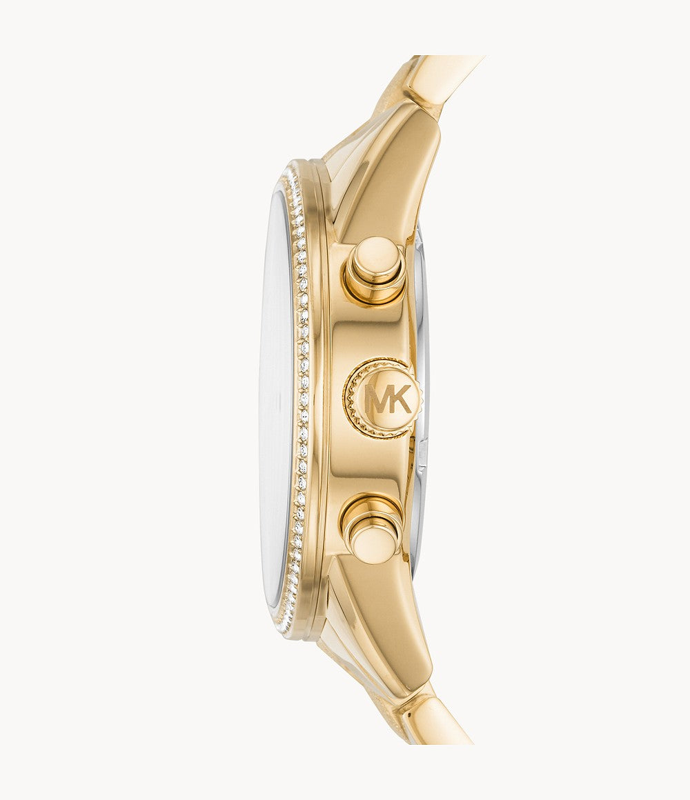 Buy Michael Kors Women's Ritz Chronograph Gold-tone Stainless Steel Watch - Mk6597 in Pakistan