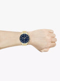 Buy Tommy Hilfiger Mens Quartz Gold Stainless Steel Blue Dial 44mm Watch - 1791834 in Pakistan