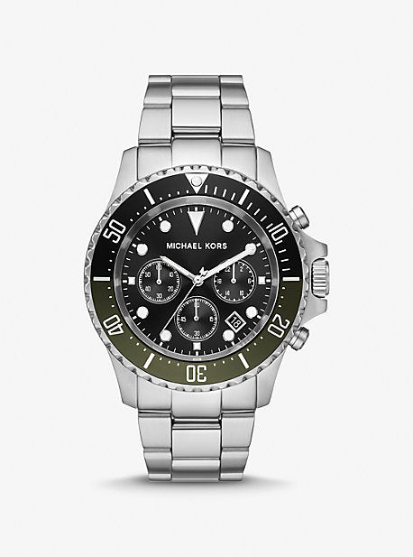 Buy Michael Kors Mens Stainless Steel Black Dial 45mm Watch - Mk8256 in Pakistan