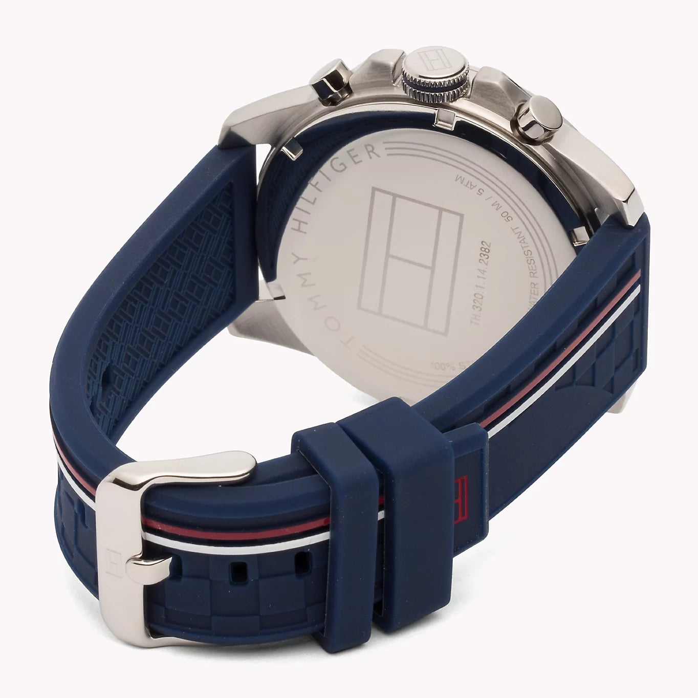 Buy Tommy Hilfiger Mens Quartz Blue Silicone Strap Blue Dial 46mm Watch - 1791476 in Pakistan