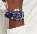 Buy Tommy Hilfiger Mens Quartz Silicone Strap Blue Dial 45mm Watch - 1791791 in Pakistan