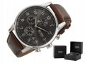 Buy Hugo Boss Mens Quartz Brown Leather Strap Black Dial 44mm Watch - 1513494 in Pakistan