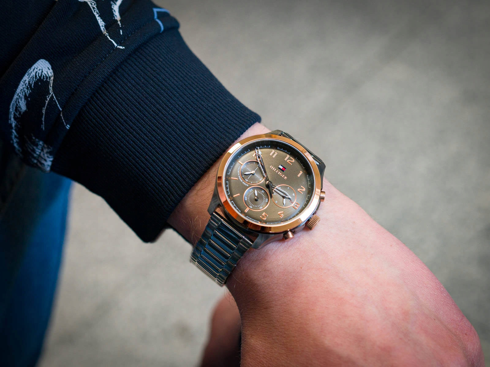 Buy Tommy Hilfiger Mens Quartz Stainless Steel Grey Dial 45mm Watch - 1791871 in Pakistan