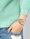 Buy Michael Kors Womens Chronograph Quartz Stainless Steel Rose Gold Dial 36mm Watch - Mk5799 in Pakistan